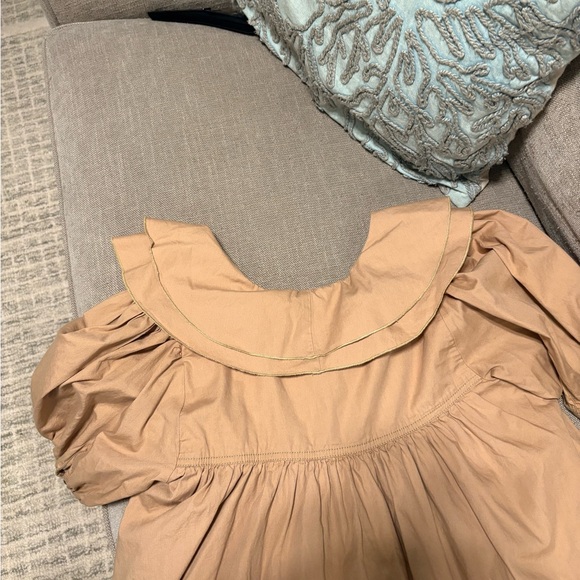 Anthropologie Beige Mini Dress with Scarf Detail - Picture 4 of 4